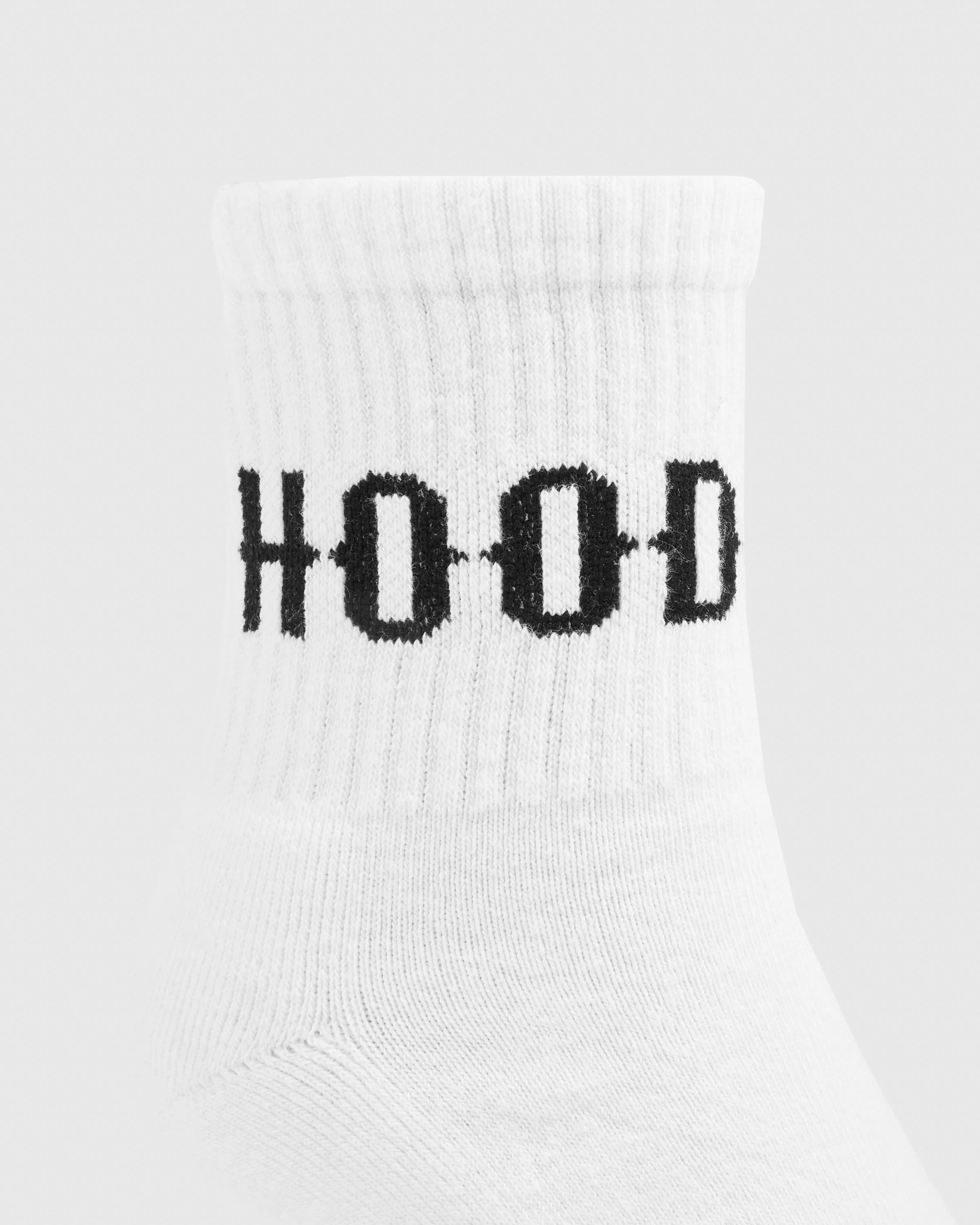 OG Core 3 Pack Quarter Socks - White/Black - Image 4