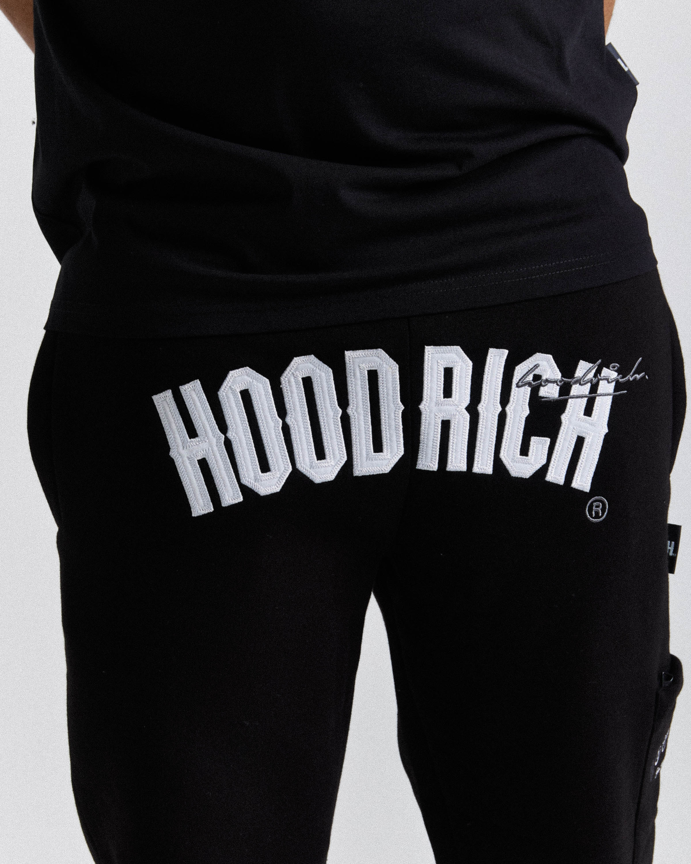 Stature Joggers - Black/White/Grey - Image 7